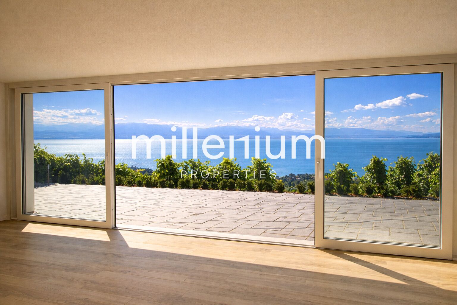 Appartement d’exception avec terrasse et vue panoramique sur le lac