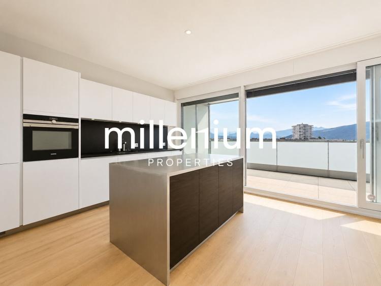 Superbe duplex en attique avec vue Lac et Mont-Blanc à Chêne-Bougeries