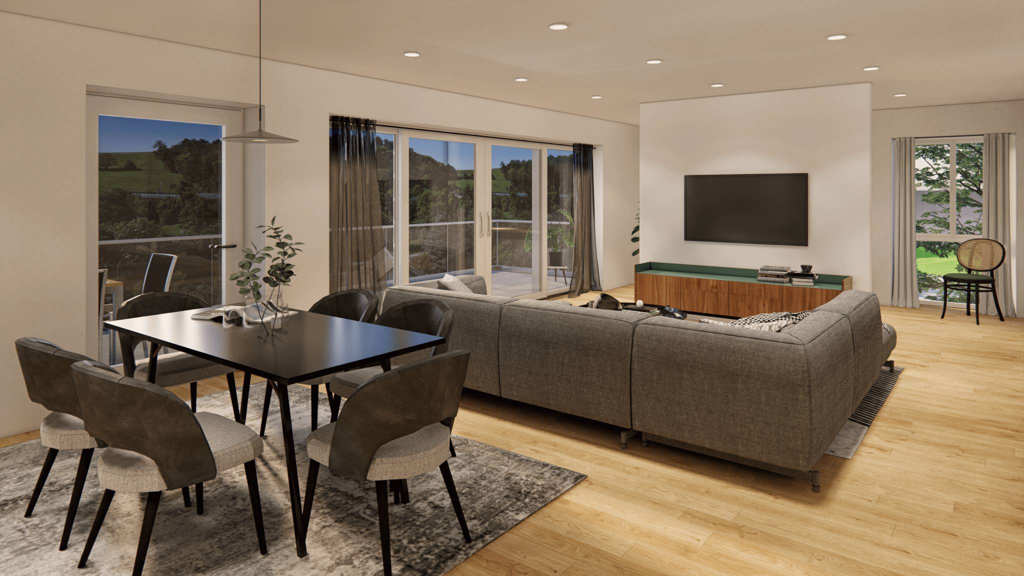 Nouveau projet à proximité de la rivière - appartement de 4.5 pièces au 2e