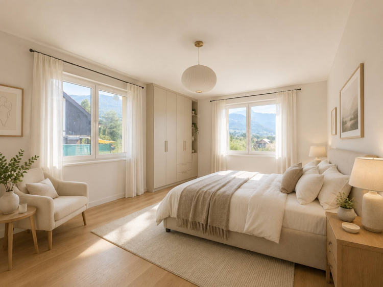 Neuf ! Villa individuelle avec piscine et magnifique vue sur le lac 