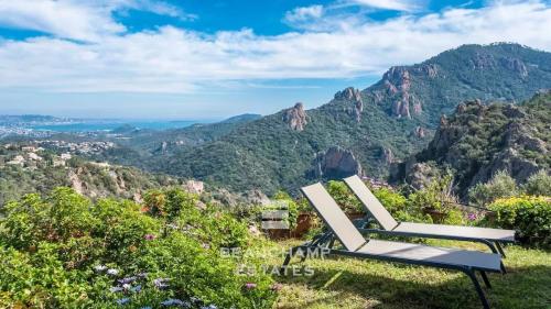 Villa provençale 3 chambres avec vue mer panoramique - Les Adrets-de-l'Estérel