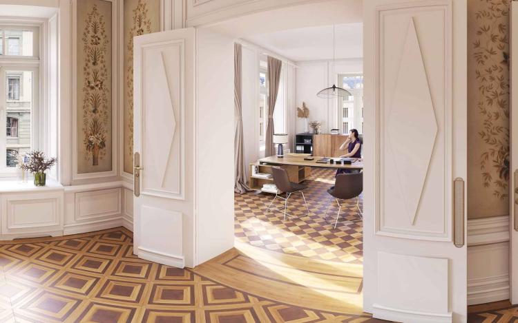 Immeuble administratif rénové d'environ 1300m2 - Quartier des Banques