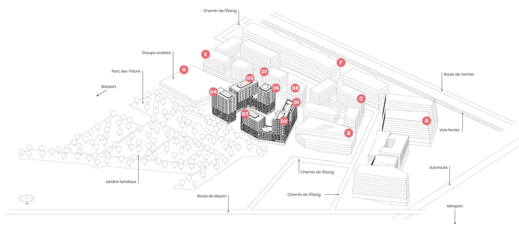 Quartier de l'Etang " Zone de Dévoleppement" - Appartement de 2.5 pièces - D1.1_25-6.04