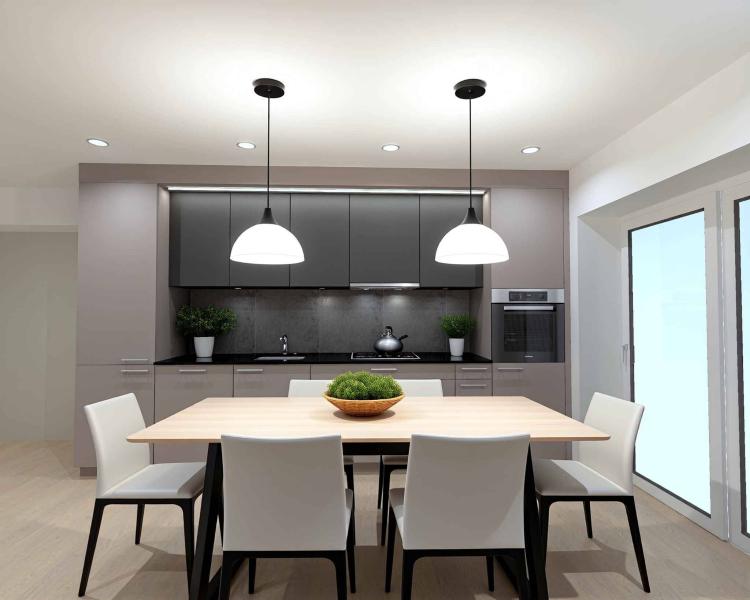 Élégant attique contemporain avec grande terrasse 