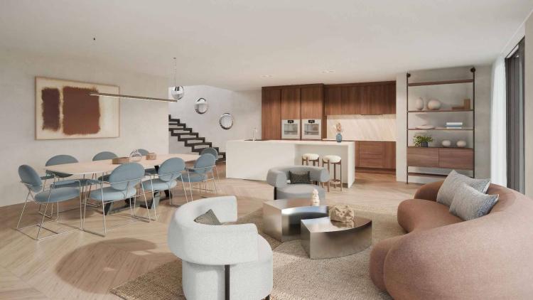Trois villas de standing sur plans avec vue sur le lac 
Villa A 