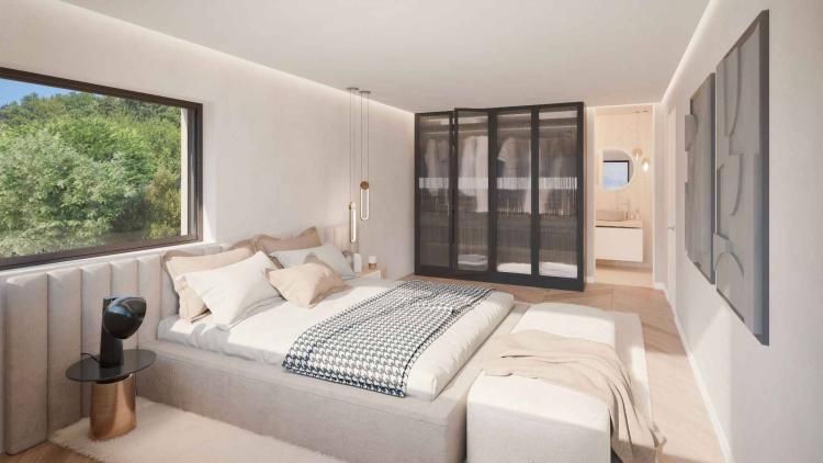 Trois villas de standing sur plans avec vue sur le lac 
Villa A 