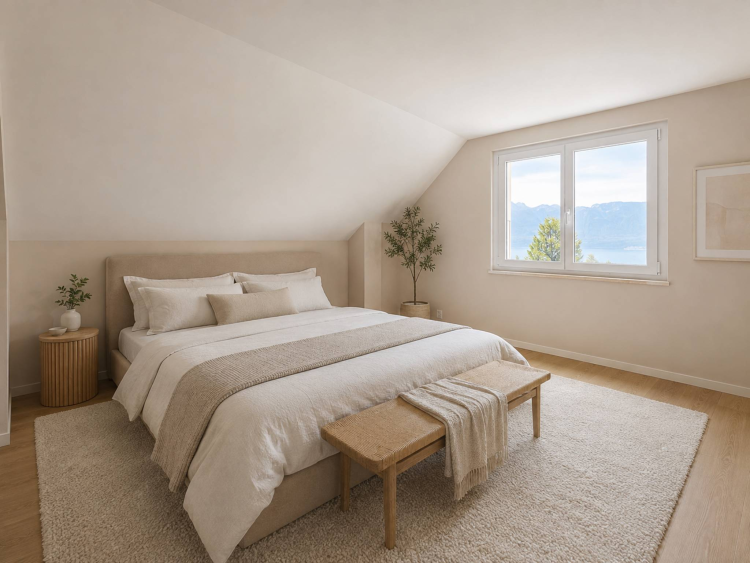 Neuf ! Villa individuelle avec piscine et magnifique vue sur le lac 