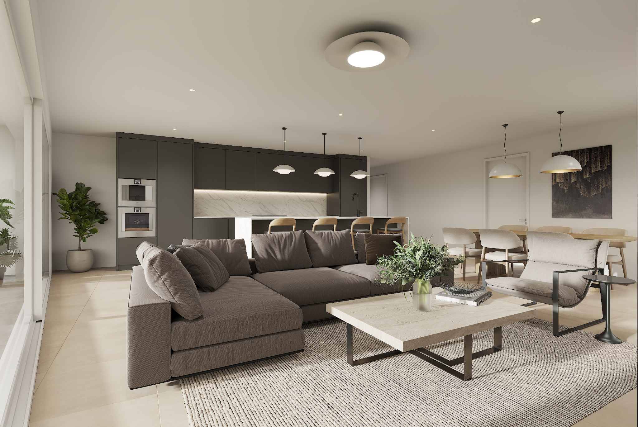 Nouveau : Appartement neuf de 4,5 pièces situé au rez-de-chaussée