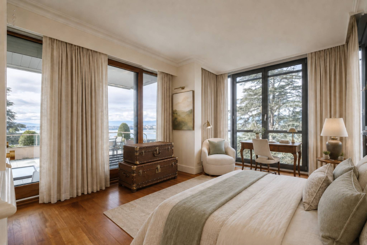 Magnifique appartement avec terrasse surplombant le lac